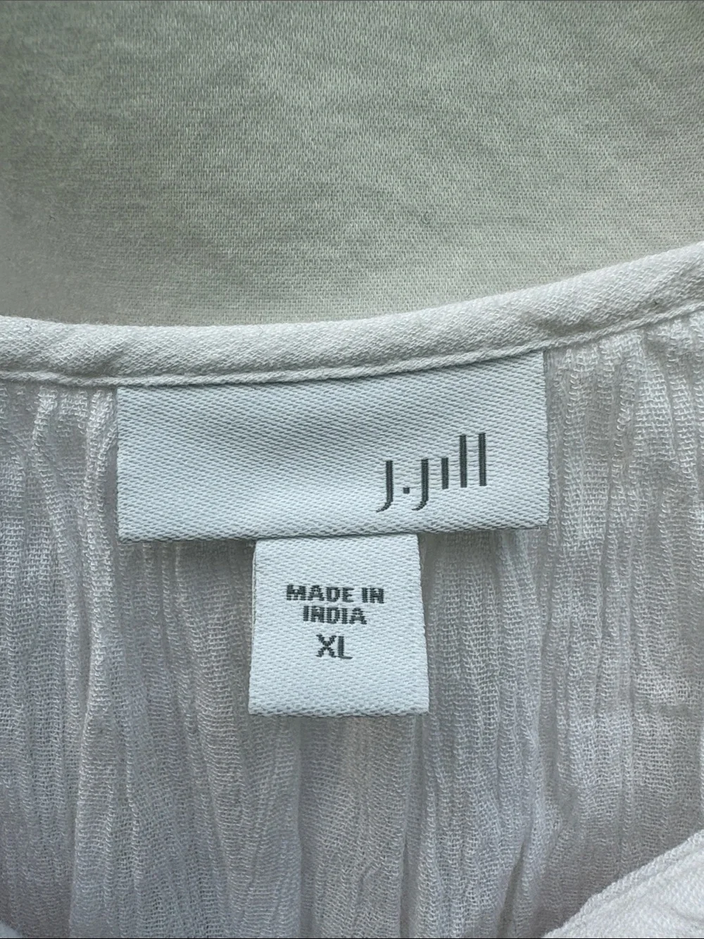 J. Jill White Peasant Tunic with Red Embroidery - Picture 2 of 14
